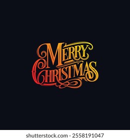 marry-Christmas-text-design, Merry Christmas greeting card, poster, vector template design