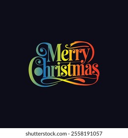 marry-Christmas-text-design, Merry Christmas greeting card, poster, vector template design