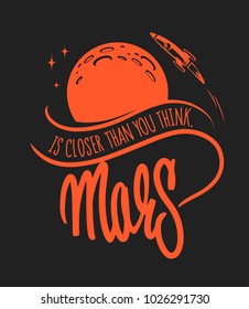 Mars colonization and exploration, For t-shirt and other uses