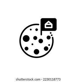 mars colonize mission icon vector illustration