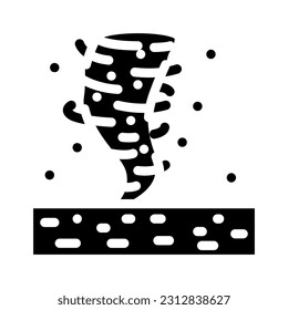 mars dust devils planet glyph icon vector. mars dust devils planet sign. isolated symbol illustration