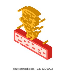 mars dust devils planet isometric icon vector. mars dust devils planet sign. isolated symbol illustration
