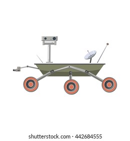 Mars Exploration Rover Icon In Cartoon Style On A White Background