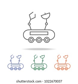 Mars exploration rover icon. Element of a space multi colored icon for mobile concept and web apps. Thin line icon for website design and development, app development. Premium icon on white background