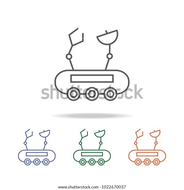 Mars exploration rover icon. Element of a\
space multi colored icon for mobile concept and web apps. Thin line\
icon for website design and development, app development. Premium\
icon on white background