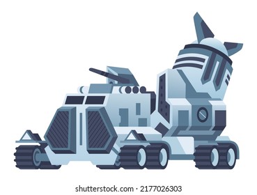 Mars explorer. Discovery transport and scientific rover. Space research station. Space roboric rover. Astronautics and space exploration technologies. Technology for space industry exploration