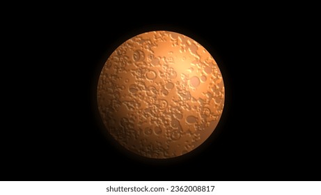 Marte, cuarto planeta, vector de alta calidad
