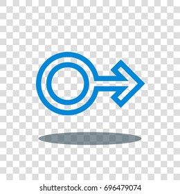 mars gender male icon vector isolated