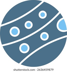 Mars Glyph Two Colour Icon