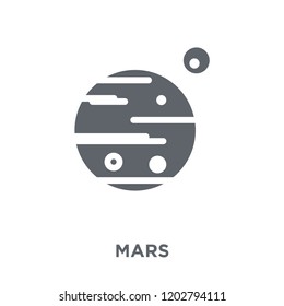 Mars icon. Mars design concept from Astronomy collection. Simple element vector illustration on white background.