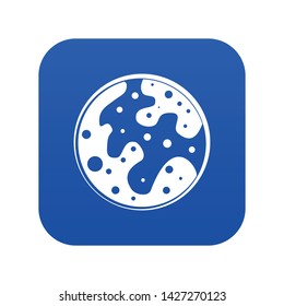 Mars icon digital blue for any design isolated on white vector illustration