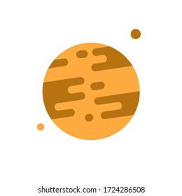 Icono Mars, plantilla de diseño gráfico del planeta, objeto aislado, ilustración vectorial