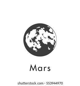 mars icon. sign design