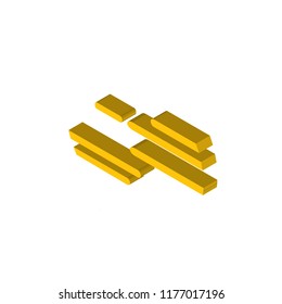 Mars isometric left top view 3D icon