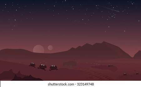 Mars landscape