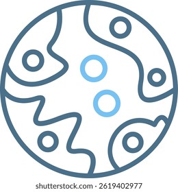 Mars Line Two Colour Icon