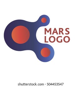 Mars logo on the blue background