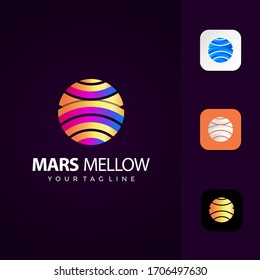 Diseño de logotipo Mellow de Marte Premium
