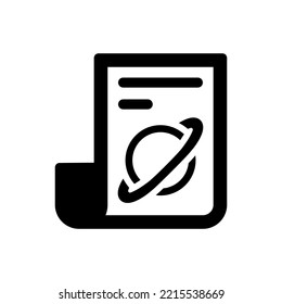 Icono de Mars news (ilustración simple vectorial)