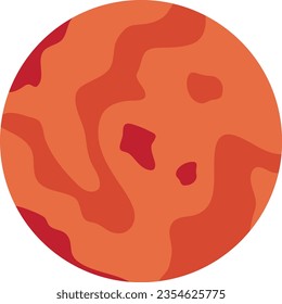 Mars Planet Astrology Vector Illustration