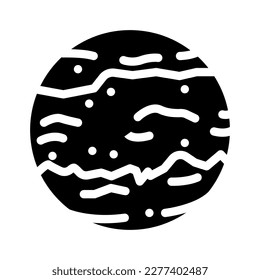 mars planet glyph icon vector. mars planet sign. isolated symbol illustration