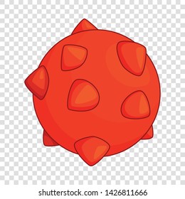 Mars planet icon. Cartoon illustration of Mars planet vector icon for web