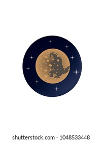Mars planet icon in the Solar system