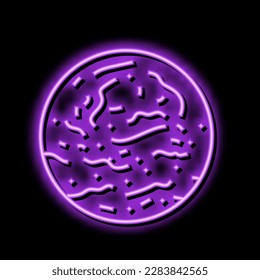 mars planet neon light sign vector. mars planet sign. isolated symbol illustration