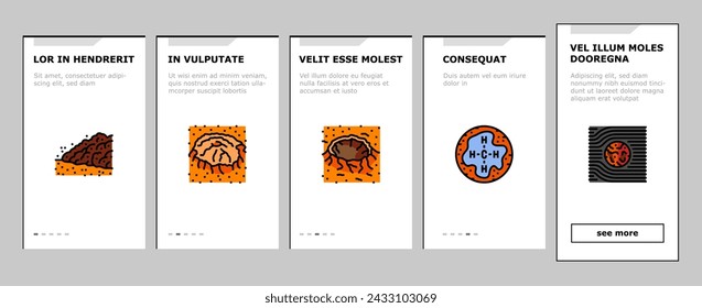 mars planet space astronomy onboarding mobile vector. cosmos science, planet universe, solar galaxy, world red, exploration sky mars planet space astronomy Illustrations