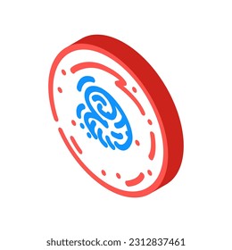 mars polar ice caps planet isometric icon vector. mars polar ice caps planet sign. isolated symbol illustration