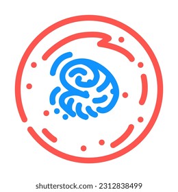 mars polar ice caps planet color icon vector. mars polar ice caps planet sign. isolated symbol illustration