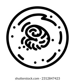 mars polar ice caps planet line icon vector. mars polar ice caps planet sign. isolated contour symbol black illustration