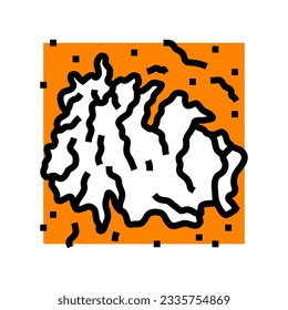 mars polar ice caps planet color icon vector. mars polar ice caps planet sign. isolated symbol illustration