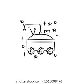 Mars robot icon. Element of space hand drawn icon