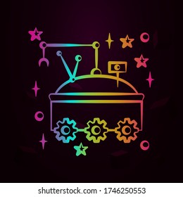Mars robot nolan icon Simple thin line, outline vector of space icons for ui and ux, website or mobile application
