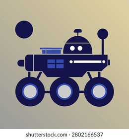 Mars Robot Rover Symbol Design