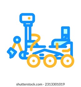 mars rover planet color icon vector. mars rover planet sign. isolated symbol illustration