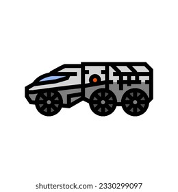 mars rover planet color icon vector. mars rover planet sign. isolated symbol illustration