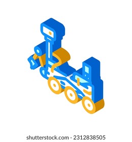 mars rover planet isometric icon vector. mars rover planet sign. isolated symbol illustration