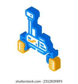 mars rover planet isometric icon vector. mars rover planet sign. isolated symbol illustration