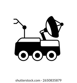 Mars Rover Space Exploration Fill Icon