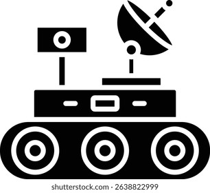 Mars Rover vector icon. Can be used for printing, mobile and web applications.