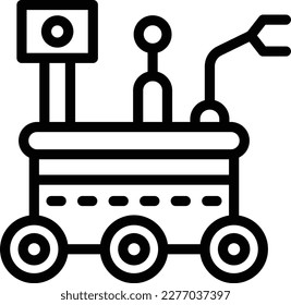 Mars rover Vector Icon Design Illustration