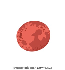mars simple vector illustration sticker