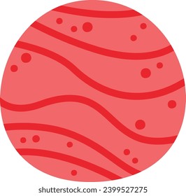 Mars Solar System Planet Vector Illustration