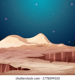 Landschaftsbild des Mars