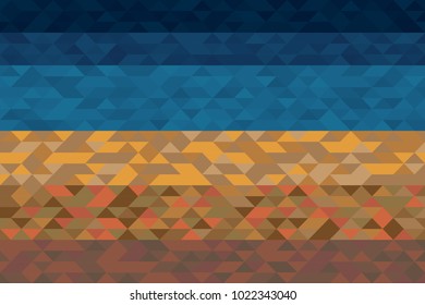 Mars to space Triangle background