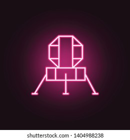 mars staion neon icon. Elements of Space set. Simple icon for websites, web design, mobile app, info graphics