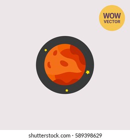 Mars with Stars Icon
