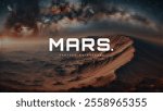 Mars surface background banner, astronomy background